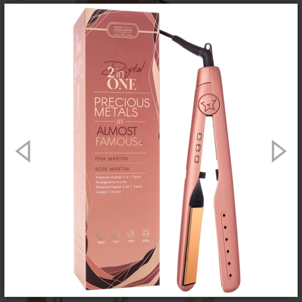 Digital 2 in 1 twist straightener/ curler